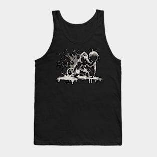 monkey play basketball Tank Top